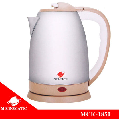 Micromatic MCK-1850 Electric Kettle 1.8L (Silver/Gold)