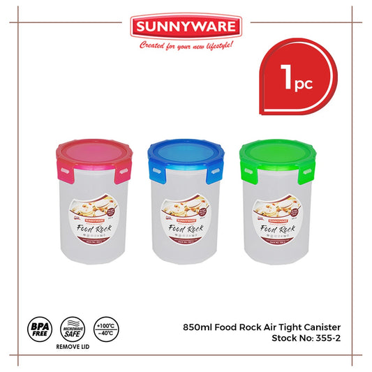 Sunnyware 355-2 850 ml Food Rock Air Tight Food Keeper Canister Leak Proof