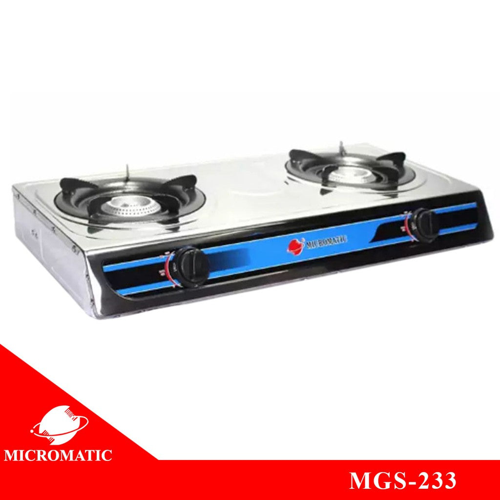 Micromatic MGS-233 Double Burner Gas Stove