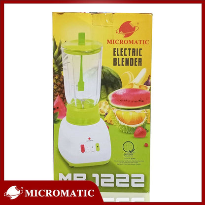 Micromatic MB-1222 1.2Liters 300W 2-speed Mode Glass Jar Blender with Stirrer