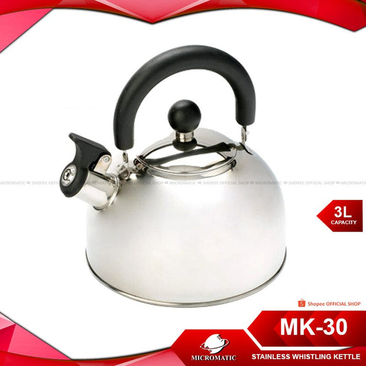 Micromatic MK-30 3.0L Whistling Kettle (Stainless)