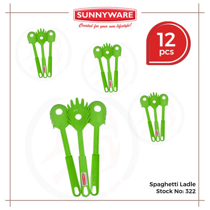 12pcs Spaghetti Ladle [Sunnyware 322] | Kitchenware | Plasticware | Pasta | Palabok