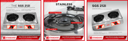 Standard Gas Stove Double Burner