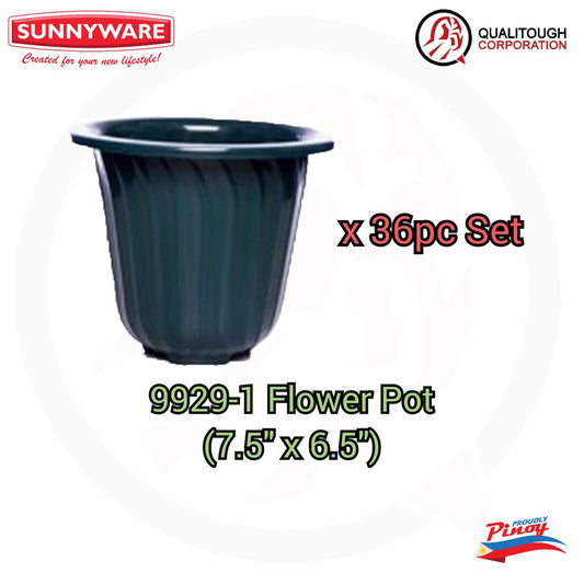 36 pcs Sunnyware 9929-1 Flower Pot