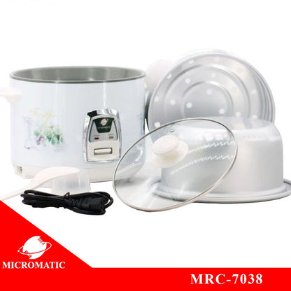 Micromatic MRC-7038 Rice Cooker 1.8L Good for 8-10 Persons_White