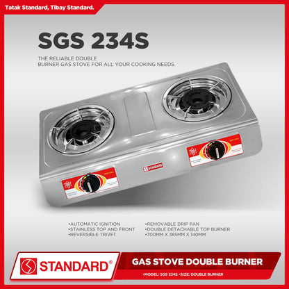 Standard Gas Stove Double Burner SGS234S