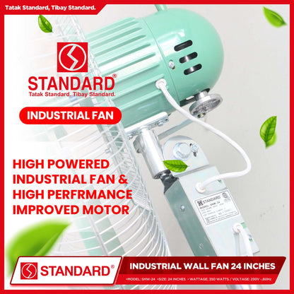 Standard Heavy Duty Industrial Wall Fan 24 Inches 350W