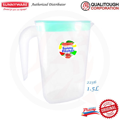 Sunnyware 2236 1.5L Oval Pitcher - Deluxe | Plastic Ware