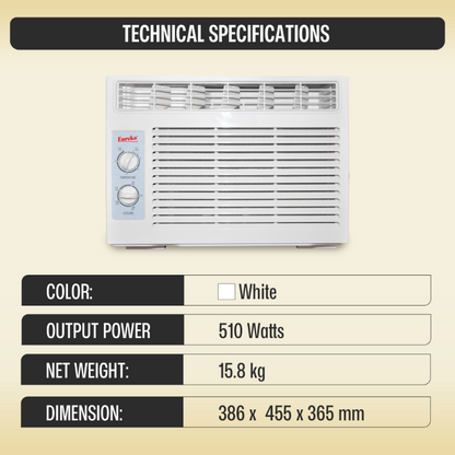 Eureka Window Type Aircon Energy-efficient 0.6 HP EWA 0.6 HP