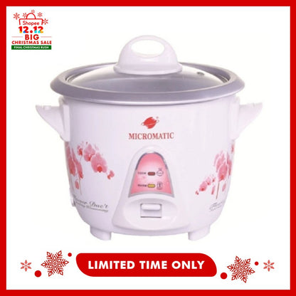 Micromatic MRC-3 Rice Cooker 0.6L Flower Design White