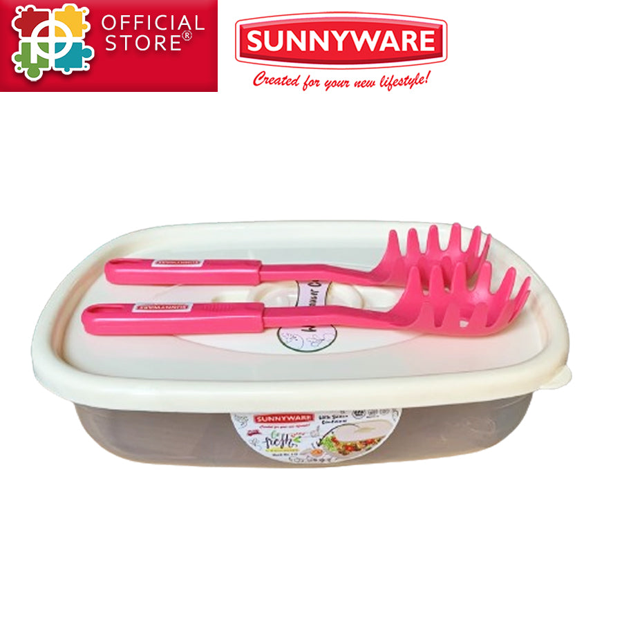 Sunnyware 5L Go Fresh Salad Container w/ 2 pcs Spaghetti Ladle