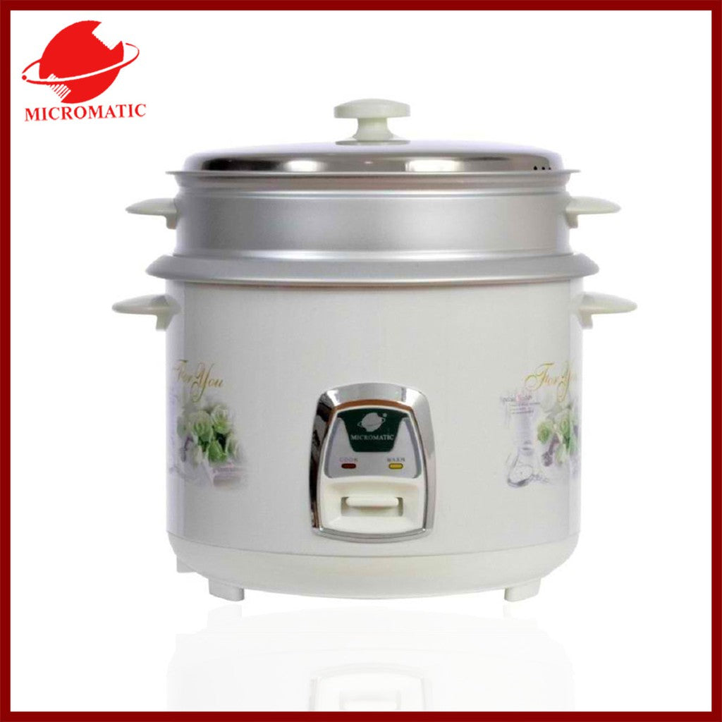 Micromatic MRC-7038 Rice Cooker 1.8L Good for 8-10 Persons_White