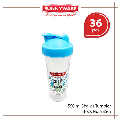 36 pcs Sunnyware 985-S 550 ml Sip n Go Tumbler Shaker Flip for giveaway