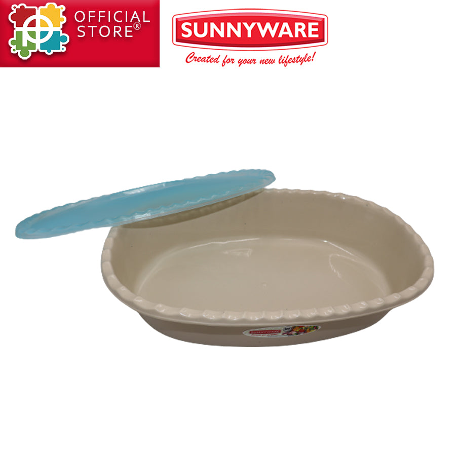 Sunnyware Food Container with Cover - ov #9813