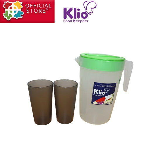 Klio Pitcher Tub w/ 2 Glass(Plastic)Stock No.KL-8018