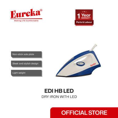 Eureka Dry Flat Iron with LED  / Plantsa EDI HB LED