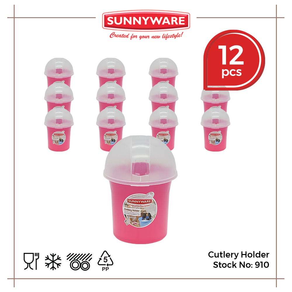 12pcs Cutlery Holder [Sunnyware 910] | Plasticware | Spoon and Fork Holder | Kitchenware