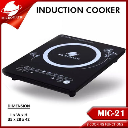 Micromatic MIC-21 1600watts 8 Multiple Cooking Functions Induction Cooker