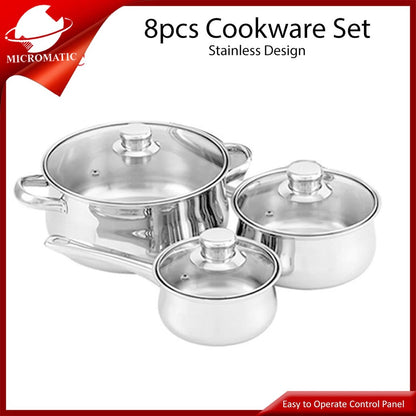 Micromatic MC-5 8pcs Cookware Set