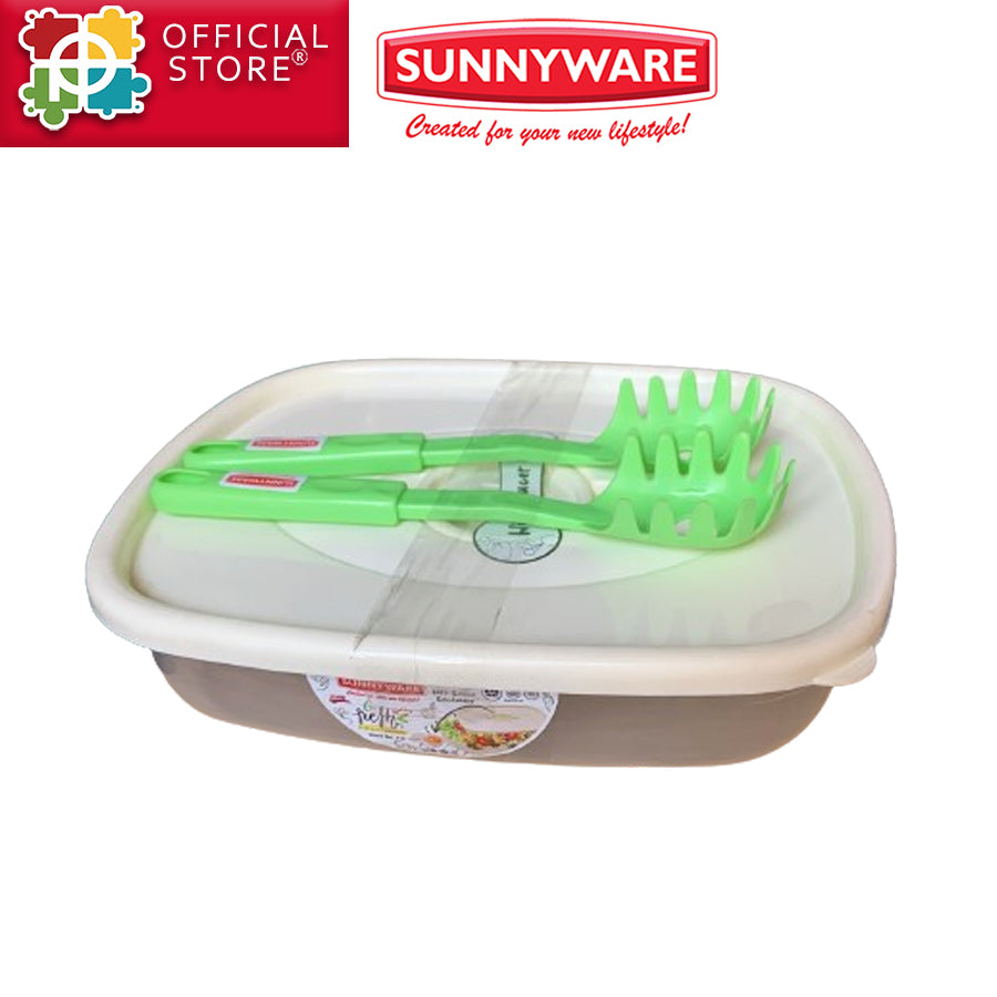 Sunnyware 5L Go Fresh Salad Container w/ 2 pcs Spaghetti Ladle