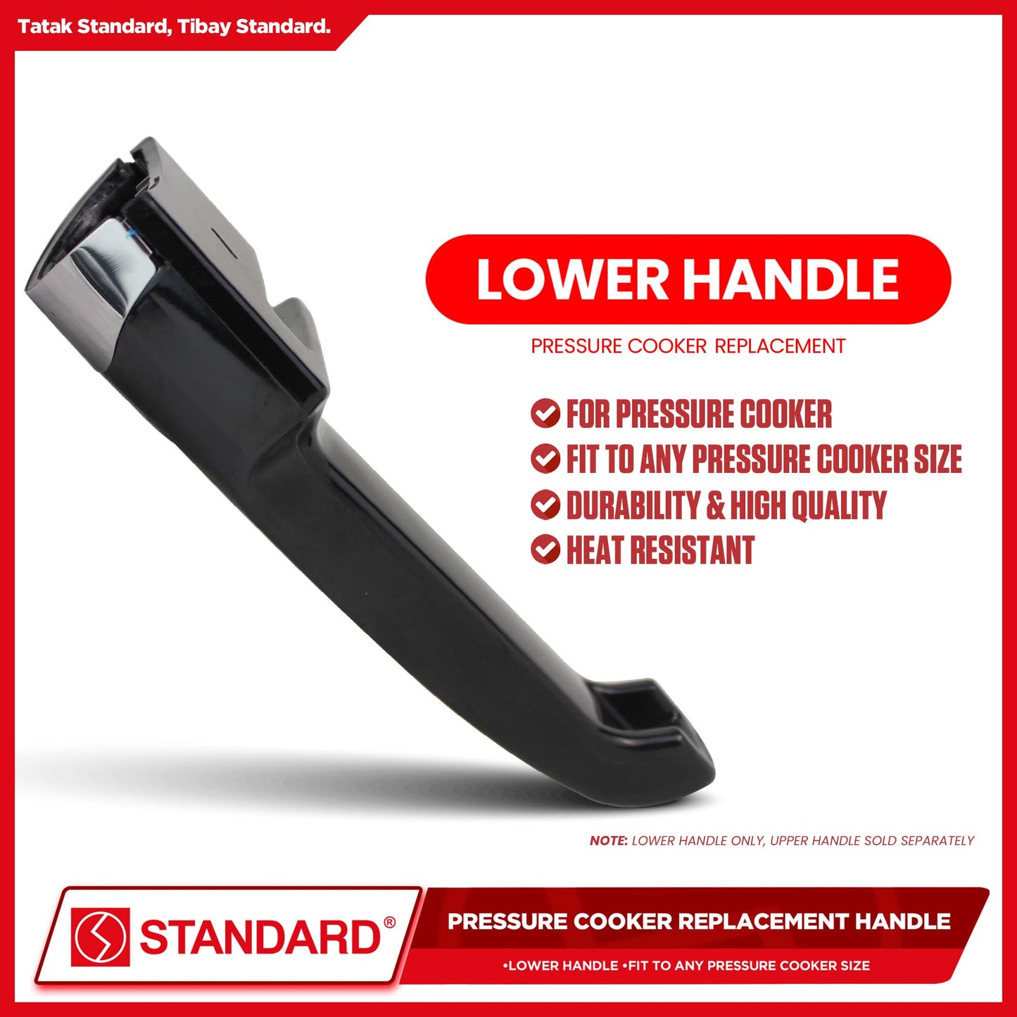 Standard Pressure Cooker Replacement Handles (Original Spare Parts)