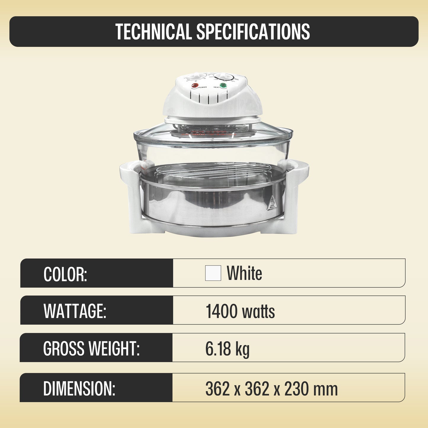 Eureka Turbo Broiler 12L EHTB 12L