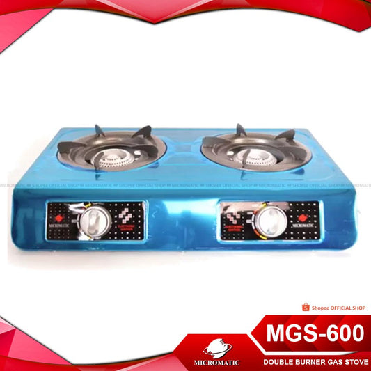 Micromatic MGS 600 Double Burner w/o regulator stainless Gas Stove