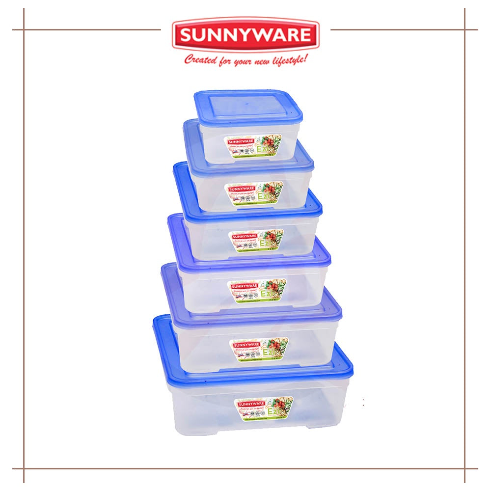 Sunnyware Food Keeper Set - 6 pc set  EZI Food Saver 720 to 725  Storage Container | Plastic ware