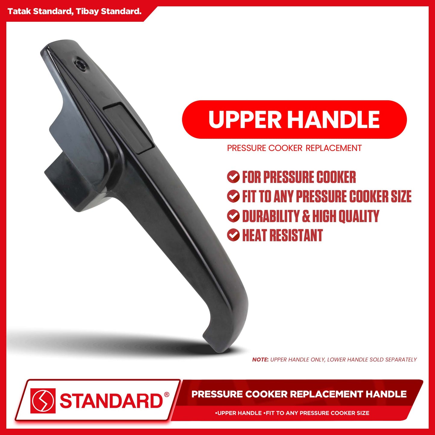 Standard Pressure Cooker Replacement Handles (Original Spare Parts)