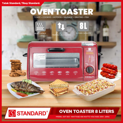 Standard Oven Toaster 8L Wide Capacity