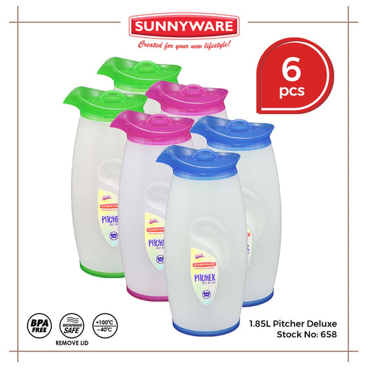 6pcs 1.85 liter Pitcher – Deluxe [Sunnyware 658] | Plasticware | Drinkware | Jug and Pitcher