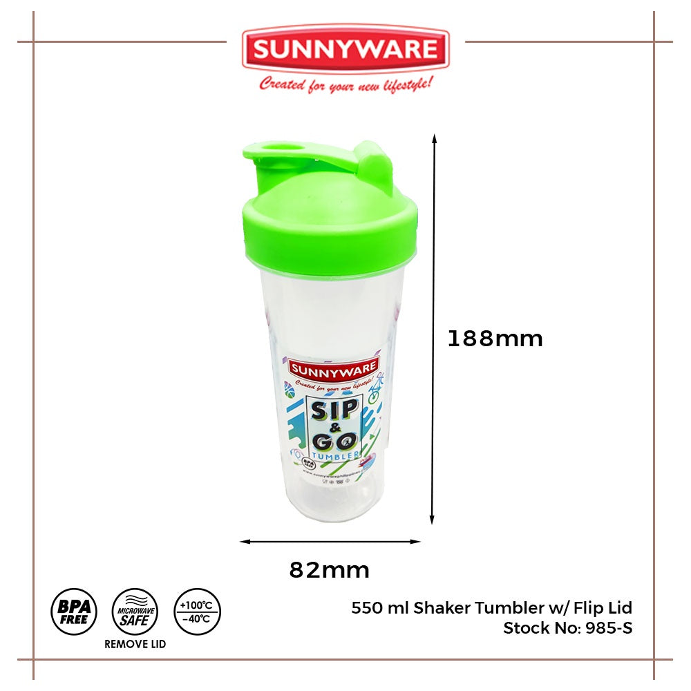 36 pcs Sunnyware 985-S 550 ml Sip n Go Tumbler Shaker Flip for giveaway