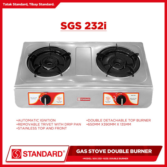 Standard Gas Stove Double Burner