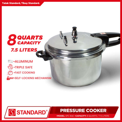 Standard Pressure Cooker 8 Quarts (7.5 Liters) SPC 8QC