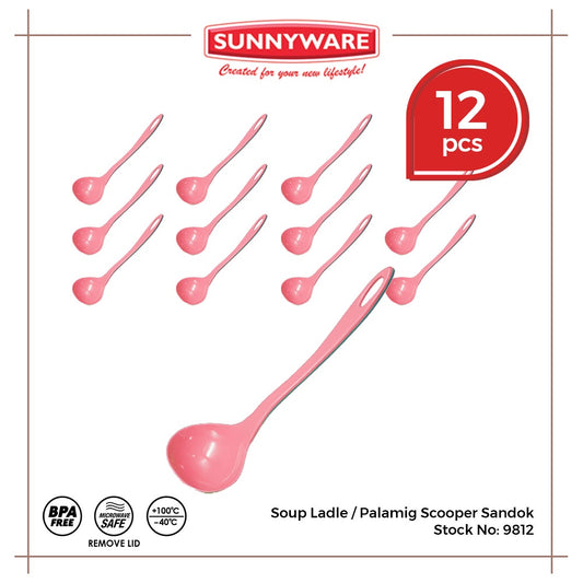 12pcs Soup Ladle / Gulaman Scooper [Sunnyware 9812] | Plasticware | Kitchenware | BPA Free | Sandok