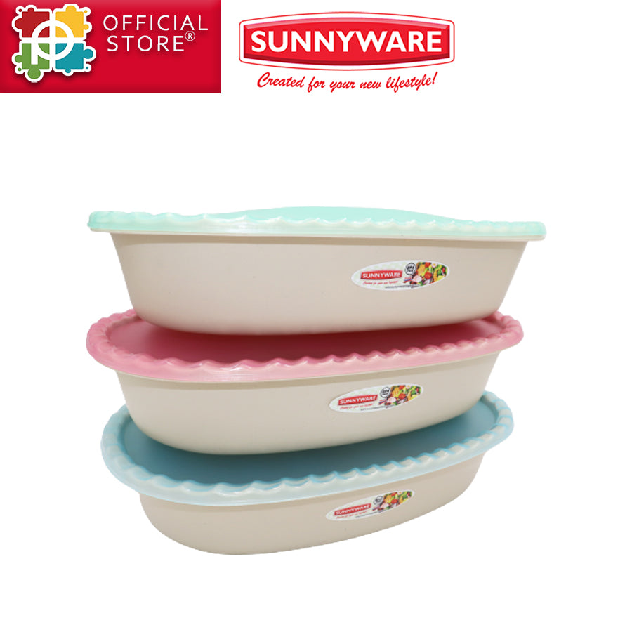 Sunnyware Food Container with Cover - ov #9813