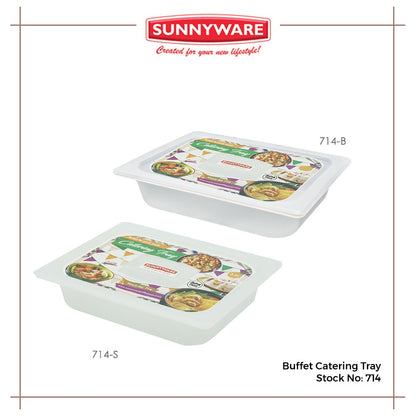 4pcs / 1 dozen Sunnyware 714 Buffet Catering Tray w/ cover 3.5L / 9.5L chafing dish for warmer