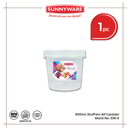 Sunnyware 338-S 900mL Stuff'em All Canister