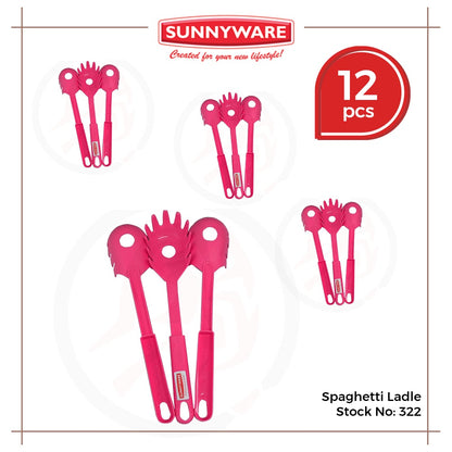 12pcs Spaghetti Ladle [Sunnyware 322] | Kitchenware | Plasticware | Pasta | Palabok