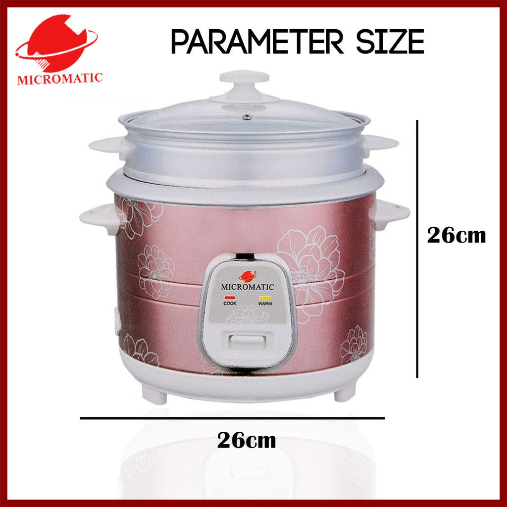 Micromatic MRC-838D Rice Cooker 1.8L Good for 10-12 Persons_Copper