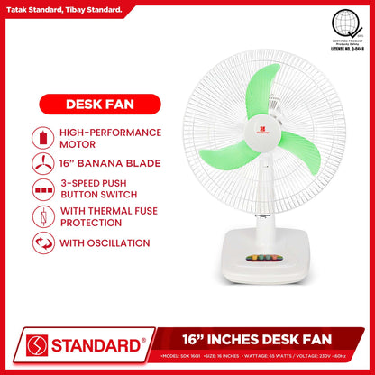 Standard Desk Fan 16" (Random Color) SDX 16Q1