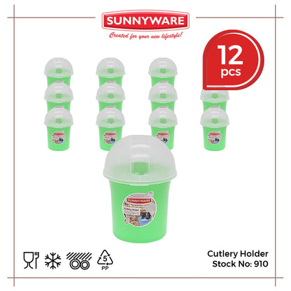 12pcs Cutlery Holder [Sunnyware 910] | Plasticware | Spoon and Fork Holder | Kitchenware