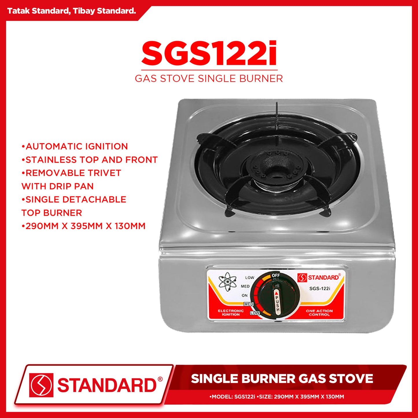 Standard Gas Stove Single Burner