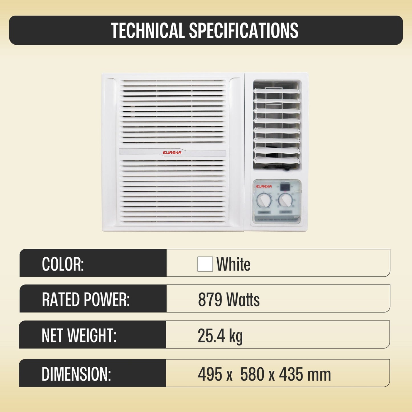 Eureka Window Type Aircon Energy-efficient 1.0 HP EWA 1.0 HP