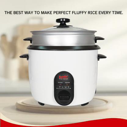 Eureka Rice Cooker Drum Type With Steamer 9-Cups Suitable For 1–6 People 1.0L & 1.5L & 1.8L SP