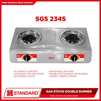 Standard Gas Stove Double Burner SGS234S