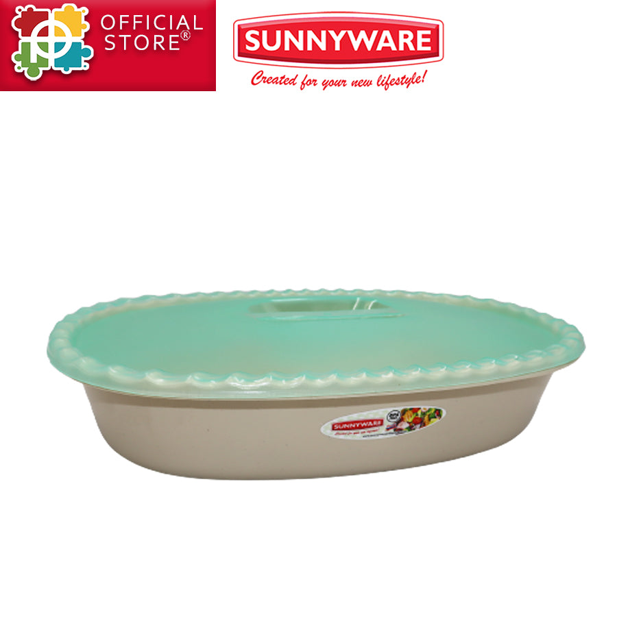 Sunnyware Food Container with Cover - ov #9813