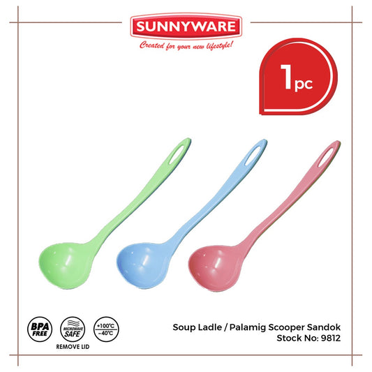 Sunnyware 9812 Ladle | Soup Ladle | Cooking Stirring | Plasticware | Plastic Ladle