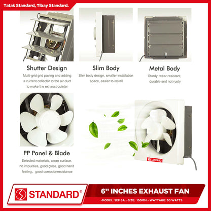 Standard Exhaust Fan 6" SEF 6