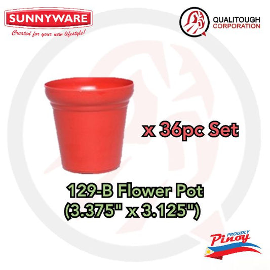 Sunnyware 129-B | 36 pcs Flower Pot